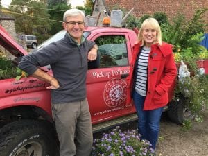 planted pickup truck for bees, nicki chapman