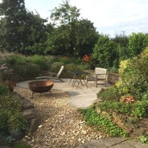 garden patio and seats