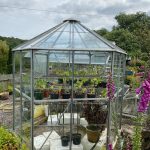 Hexagonal greenhouse, glasshouse, garden