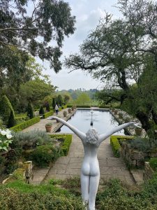 Italian Garden, Borde Hill Garden, statue, garden, pool of water