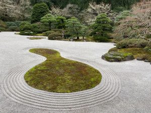 Japanese Garden, Portland, Flat Garden, raked gravel, garden design