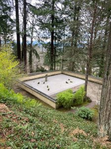sand and stone garden, Japanese garden, Portland, Oregon,