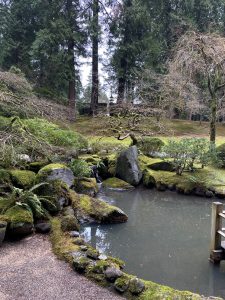 Garden design, Japanese garden, garden pond